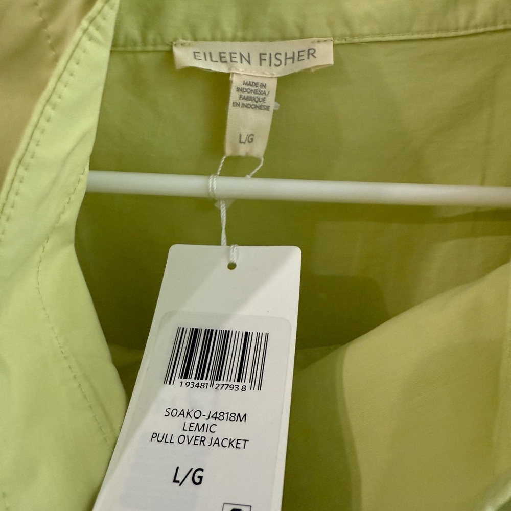 Eileen Fisher Light Green Pullover Jacket
